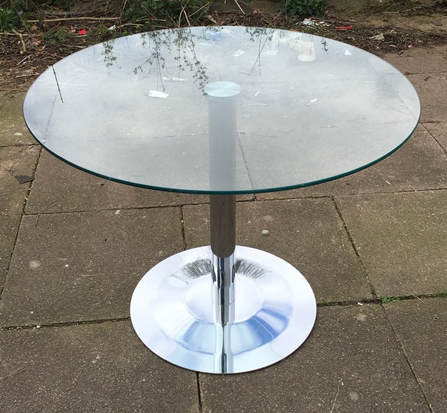 Classic 70's Glass Table