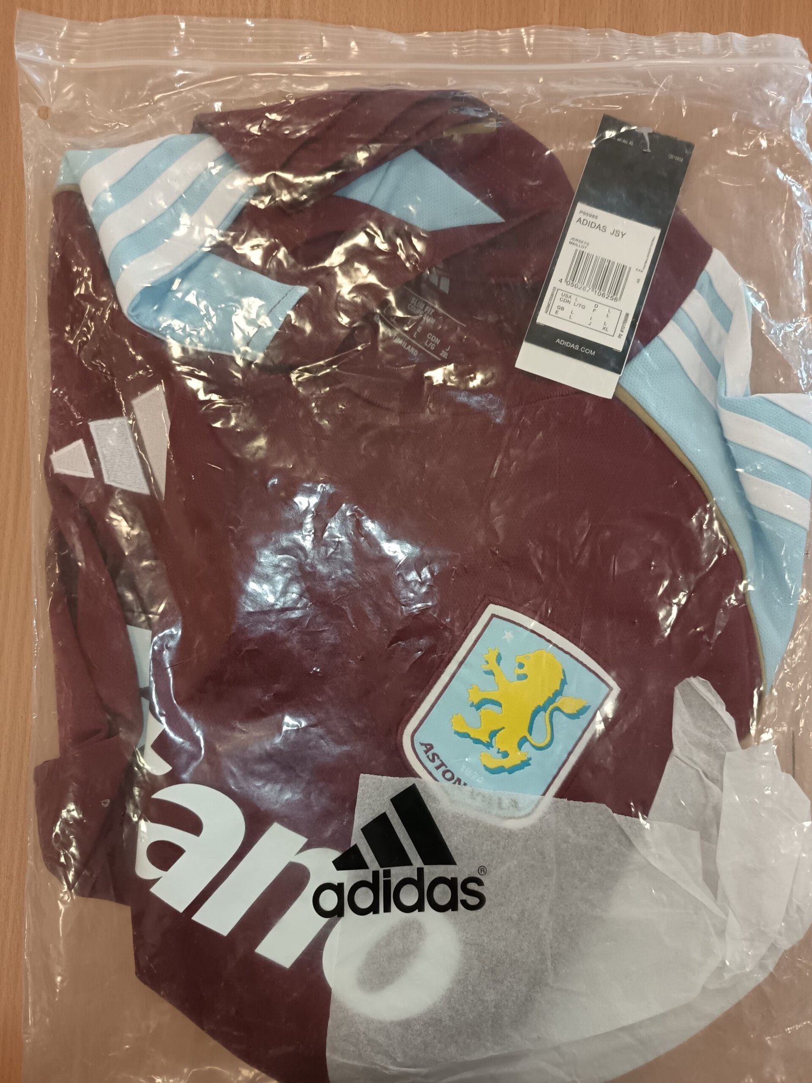 Large Aston Villa Top From Adidas