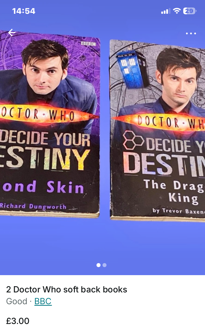 Two Doctor Who Books