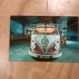 Volkswagon Picture On Glass