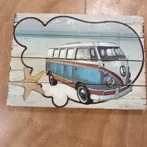 VW Painted On Driftwood